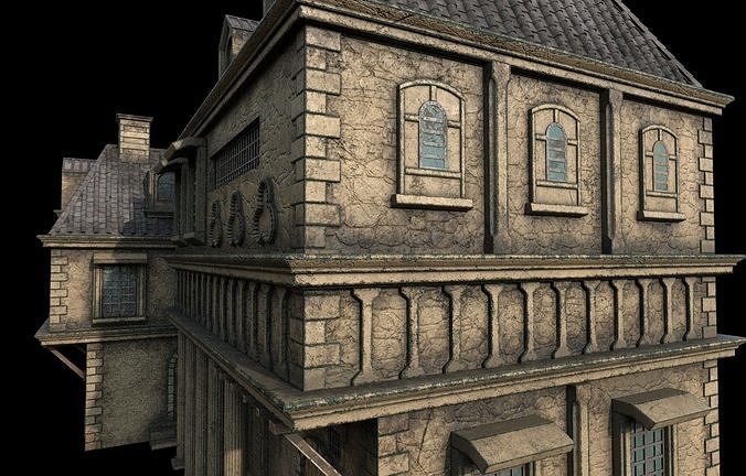 Gothic build D 3D model 7