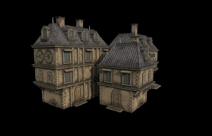 Gothic build D 3D model 3