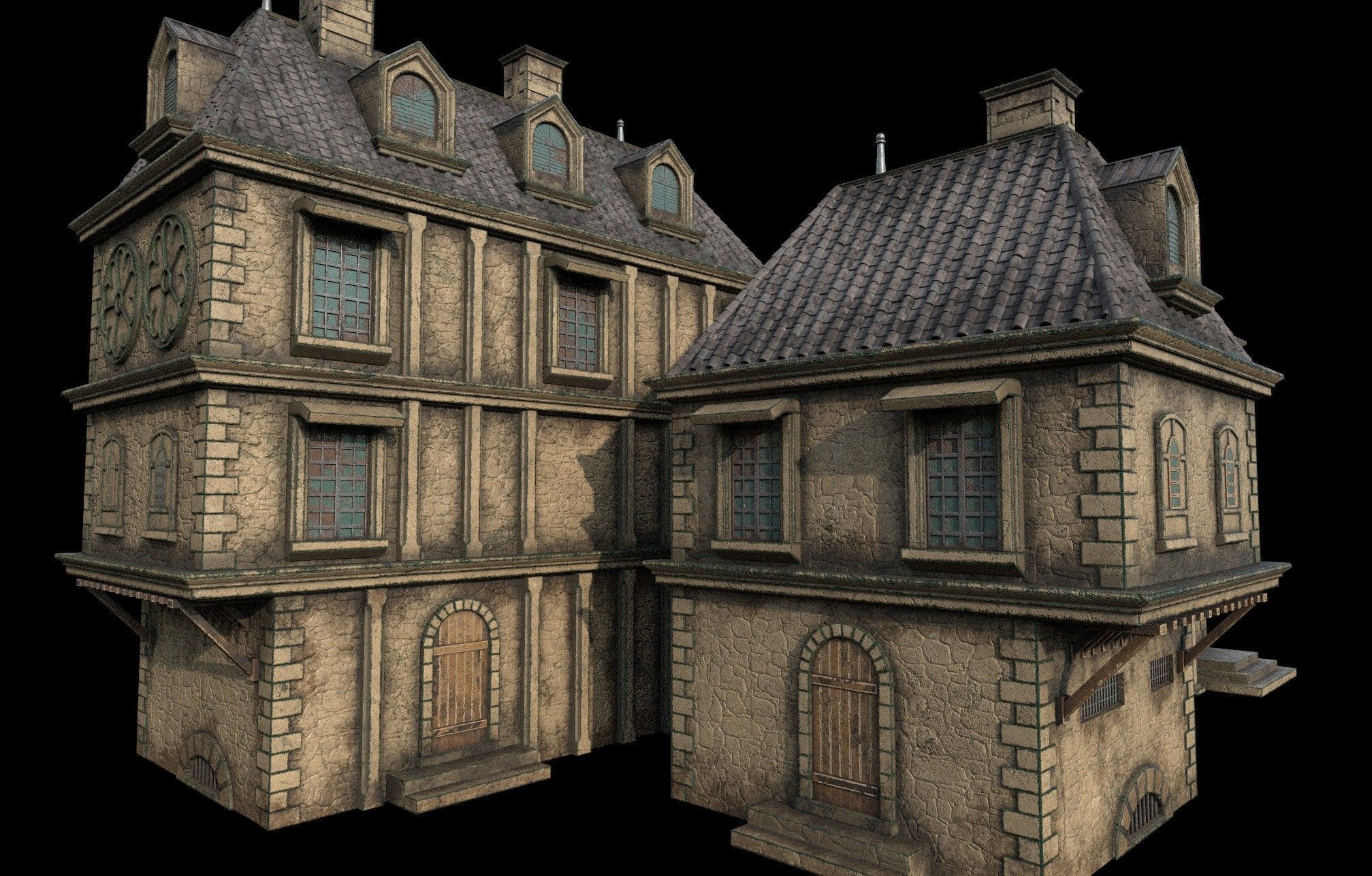 Gothic build D 3D model_10