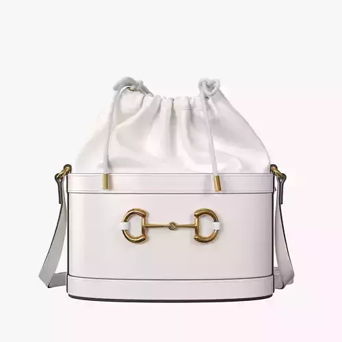Gucci Horsebit 1955 bucket bag white leather