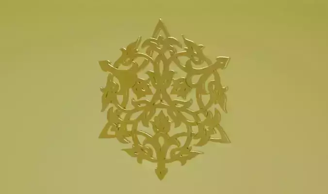 Vector ornamental 3D model