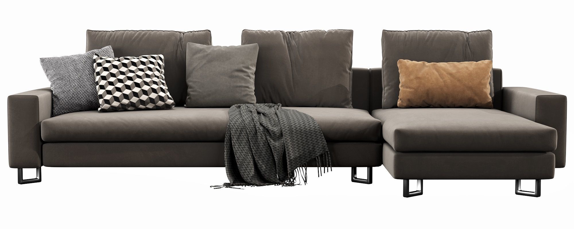 Large Chaise Lounge 3D model_3