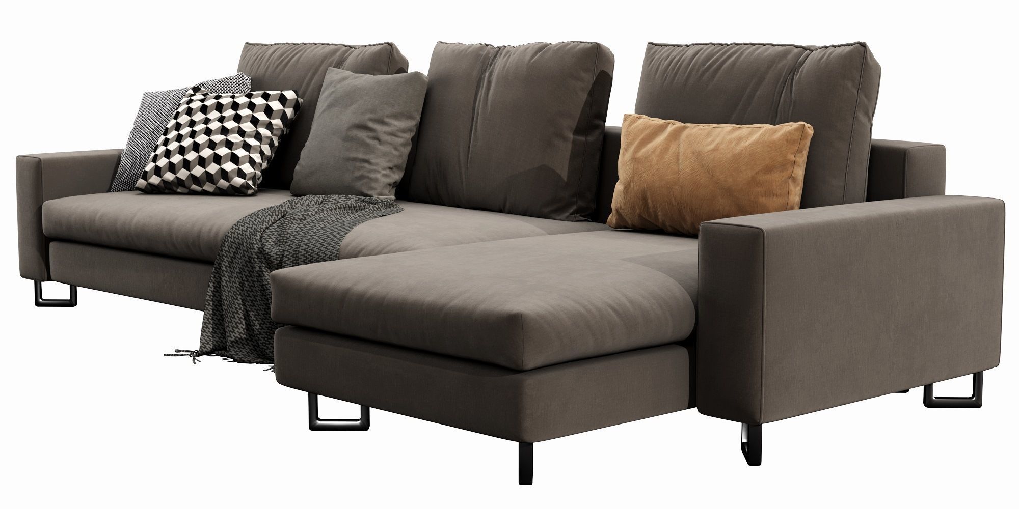 Large Chaise Lounge 3D model_9