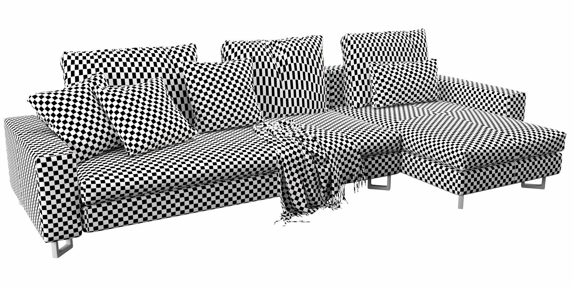 Large Chaise Lounge 3D model_13