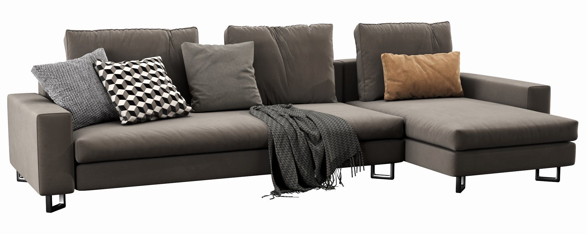 Large Chaise Lounge 3D model_1