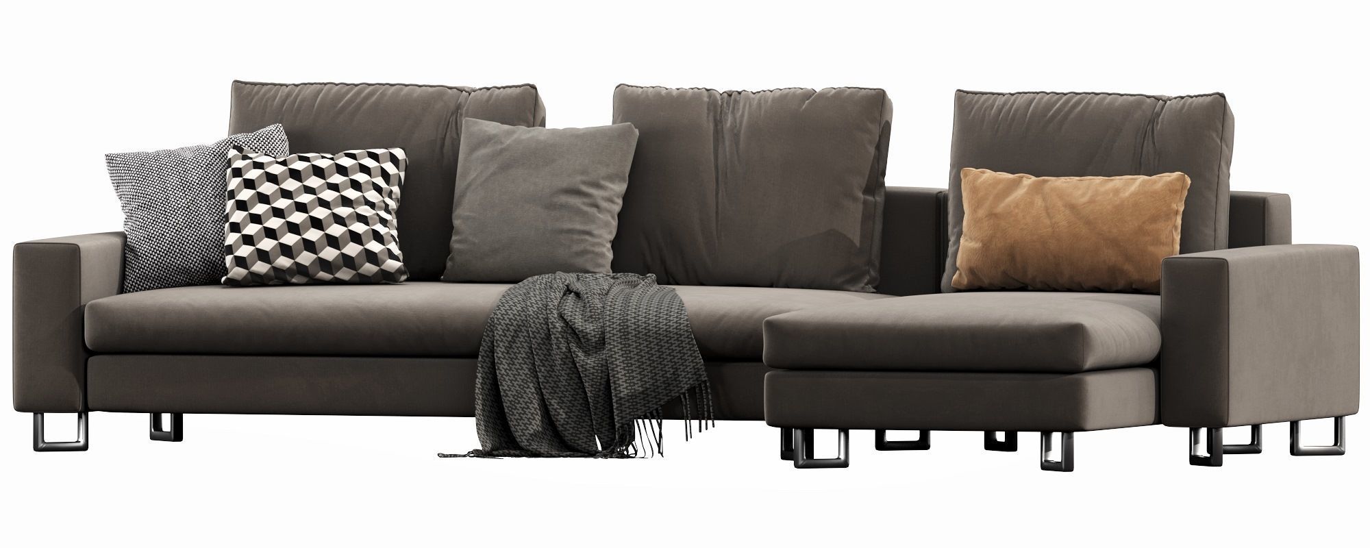 Large Chaise Lounge 3D model_11