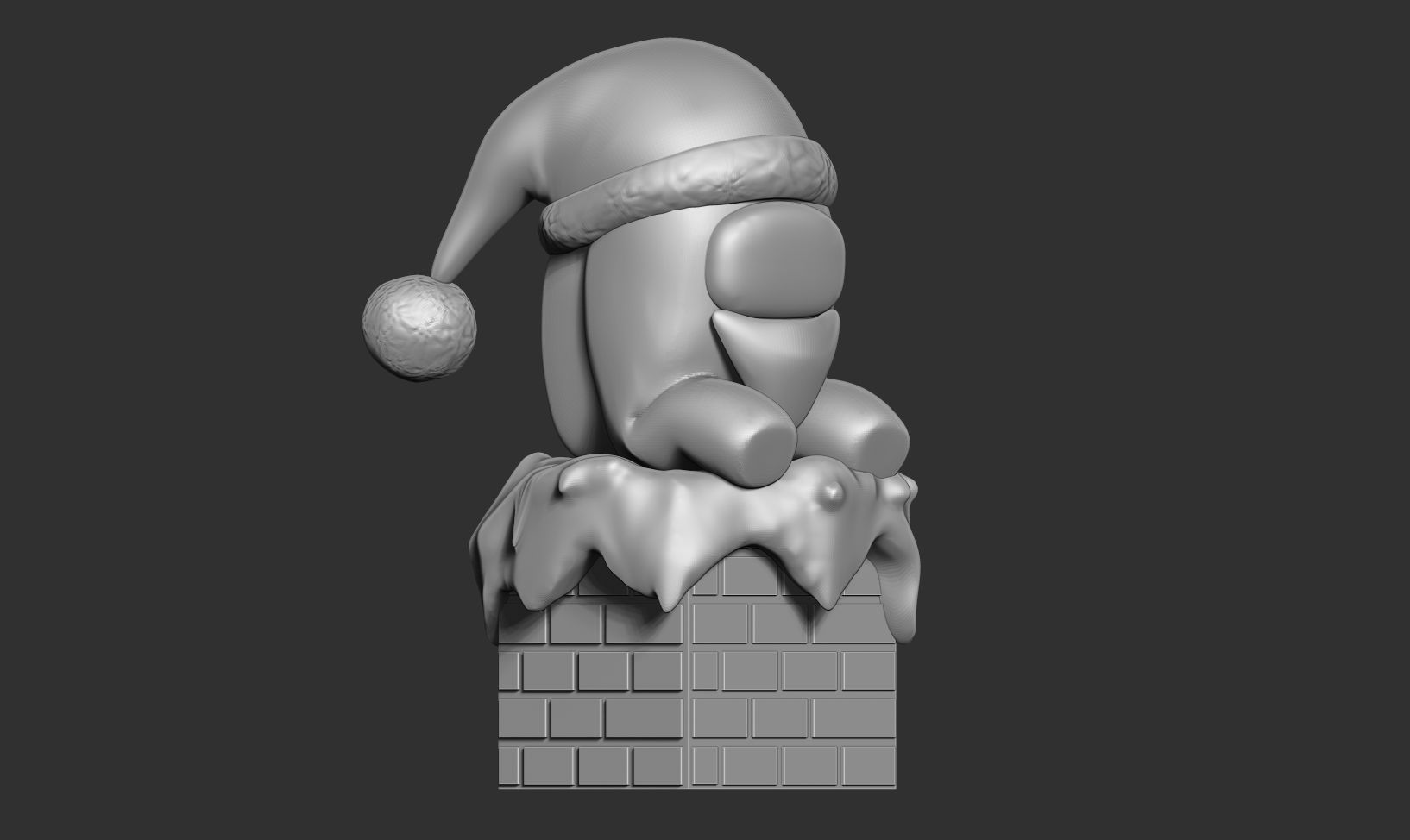 Santa Among Us Free 3D print model_8