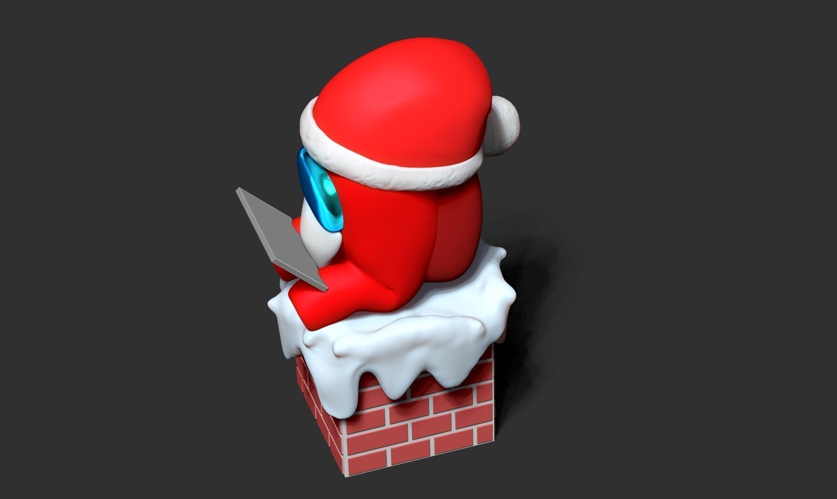 Santa Among Us Free 3D print model_10