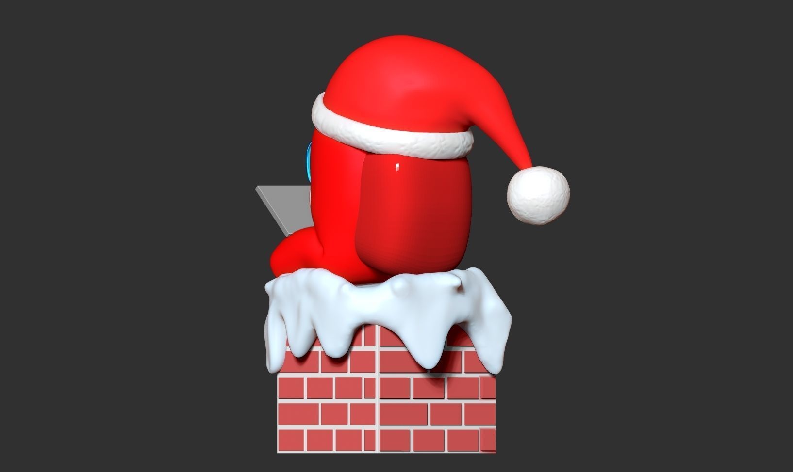 Santa Among Us Free 3D print model_12