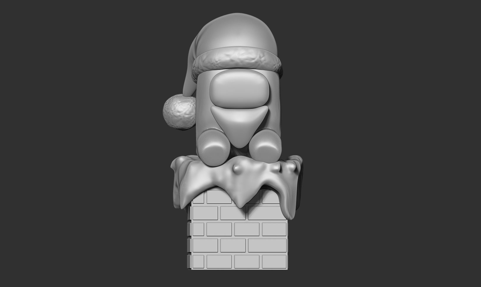 Santa Among Us Free 3D print model_4