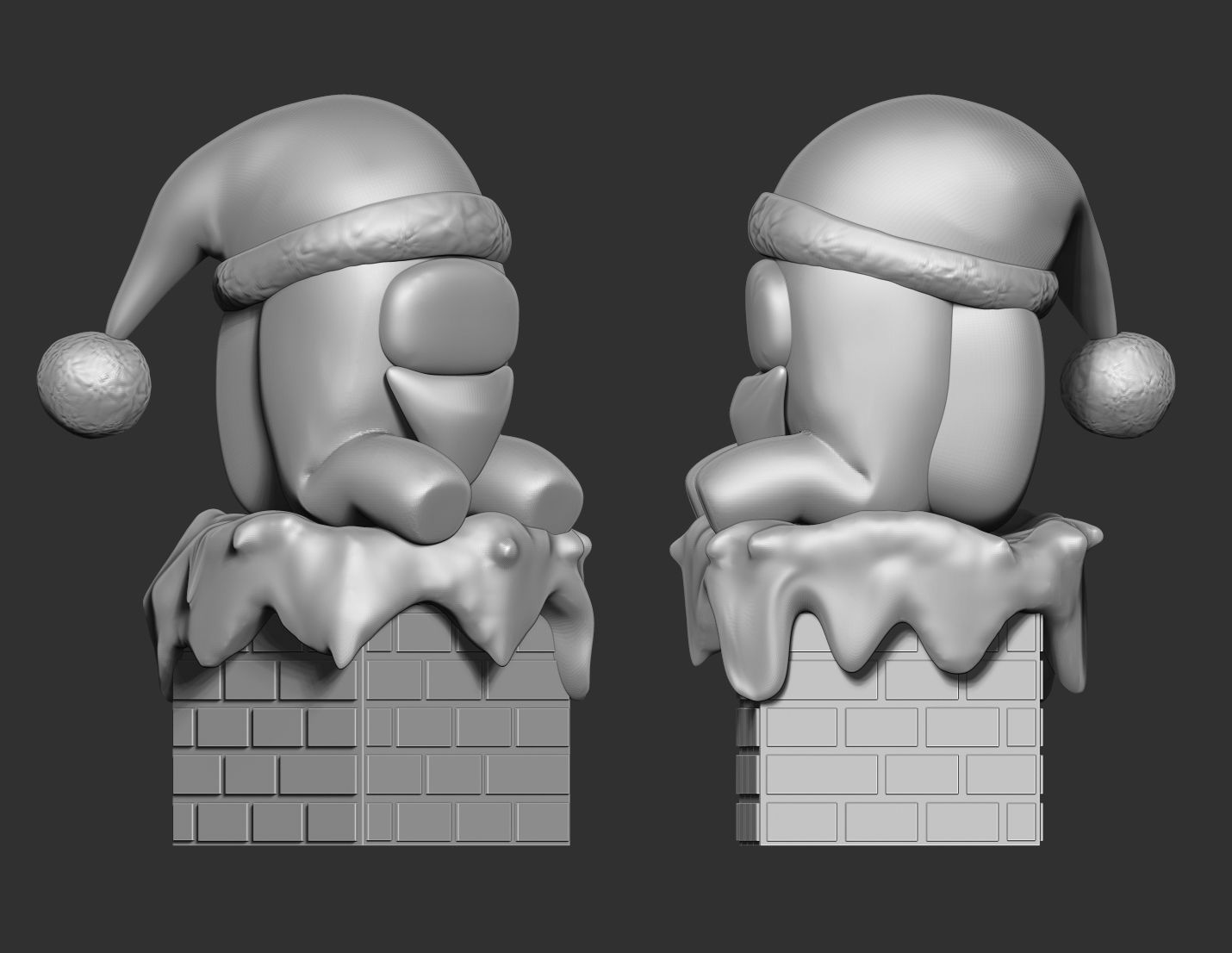 Santa Among Us Free 3D print model_14