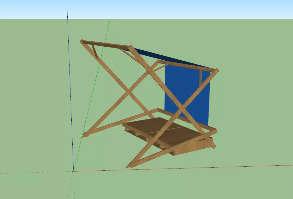 A bench of the Asia Culture Center Free 3D model