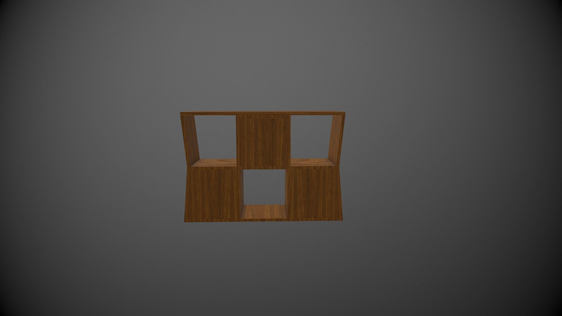 Box Table Low-poly 3D model_4