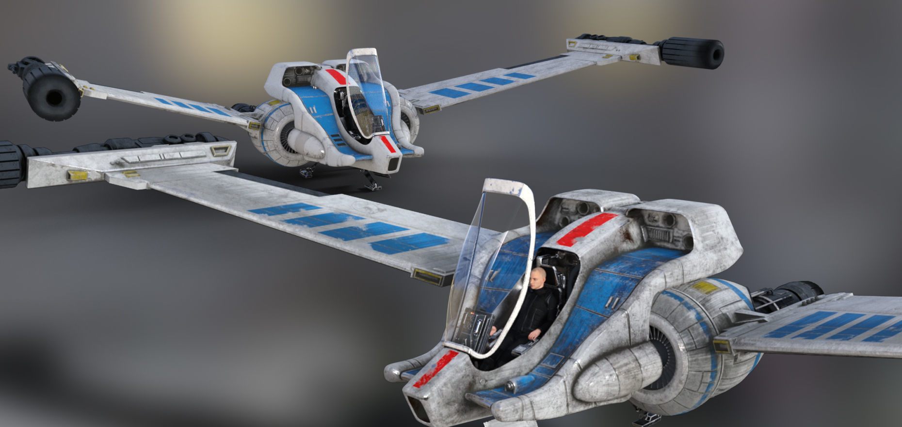 V-Wing Heavy Interceptor 3D model_6