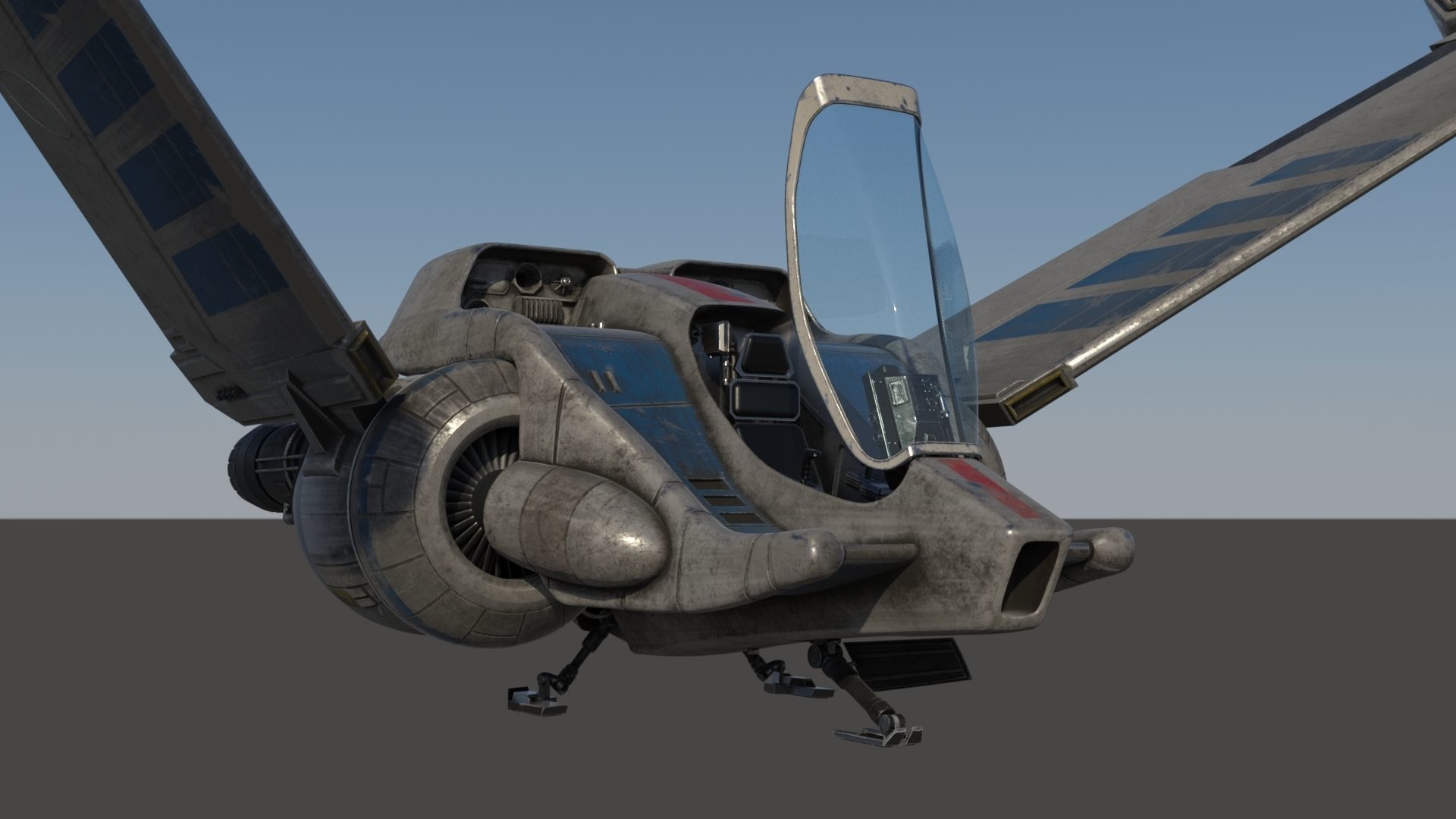 V-Wing Heavy Interceptor 3D model_19