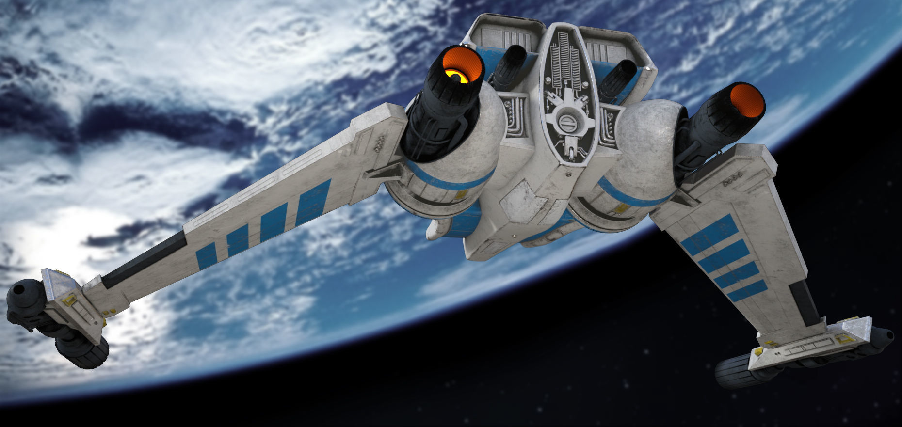 V-Wing Heavy Interceptor 3D model_5