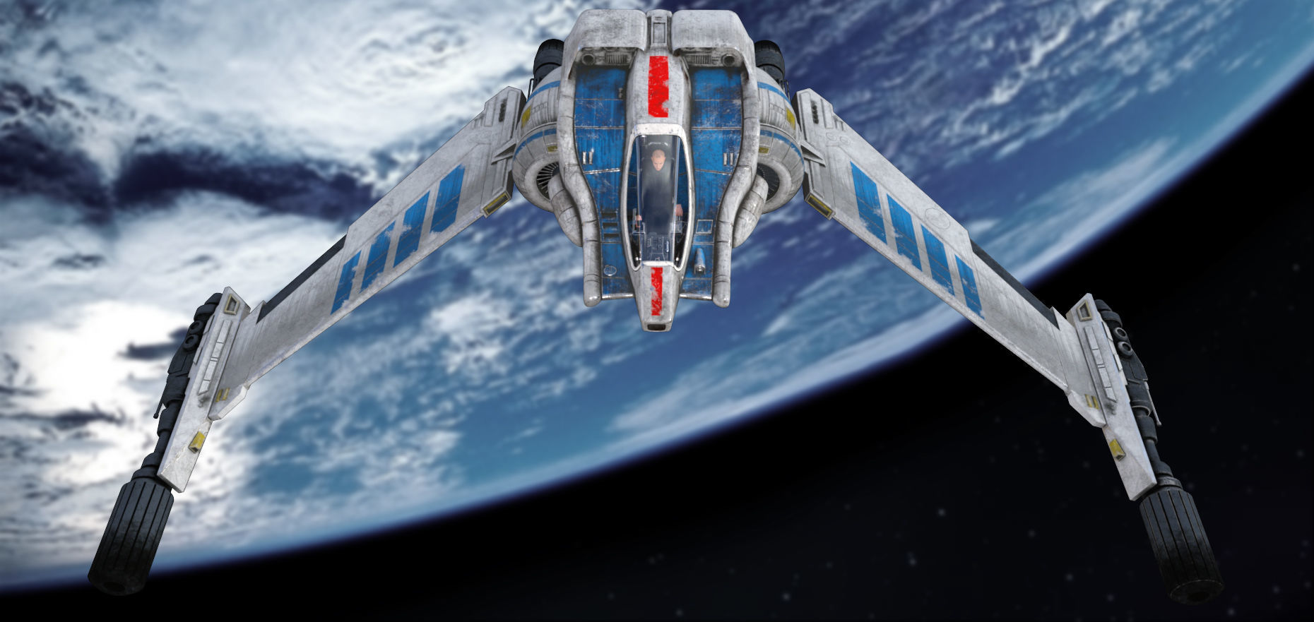 V-Wing Heavy Interceptor 3D model_1