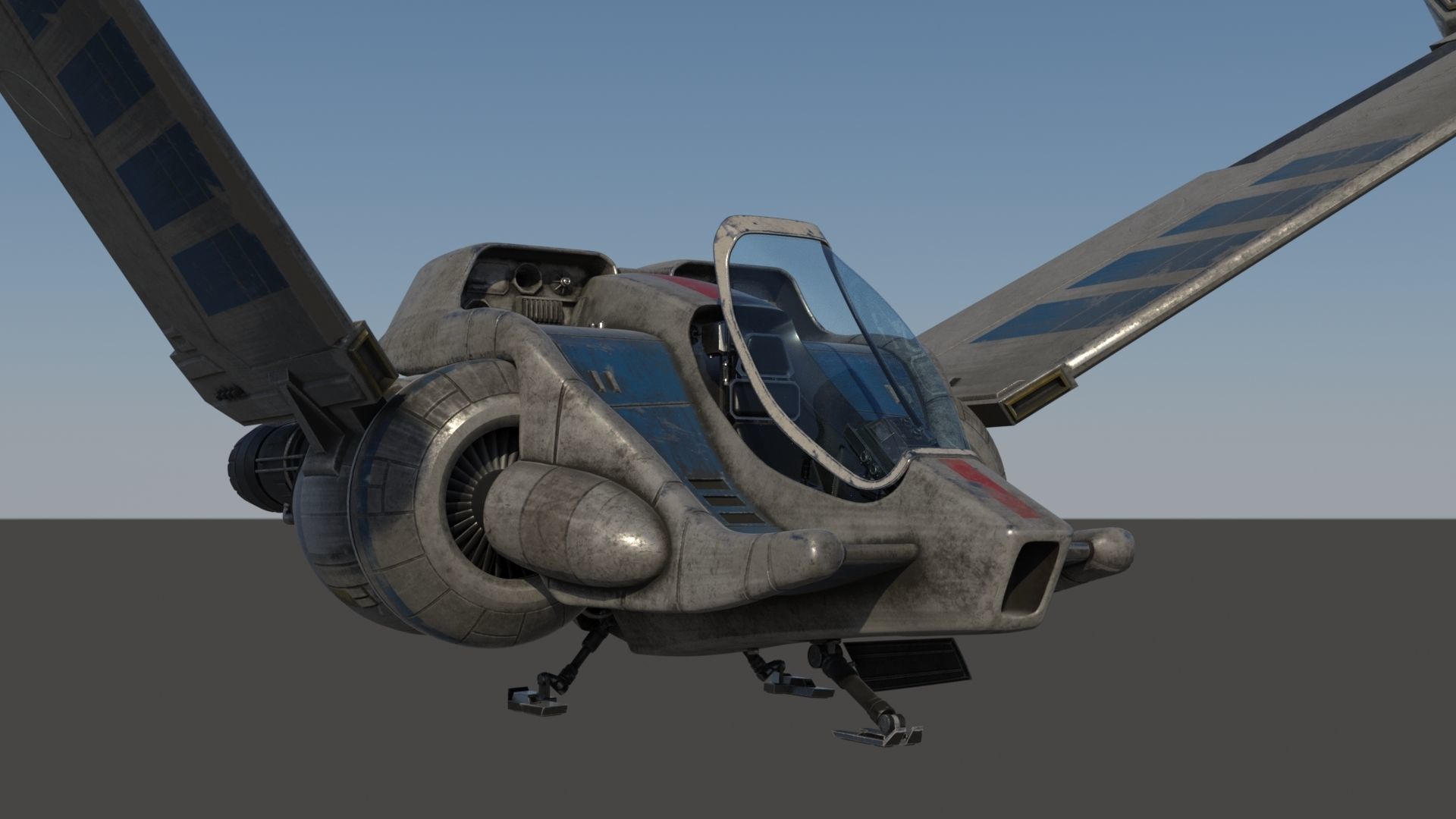 V-Wing Heavy Interceptor 3D model_18