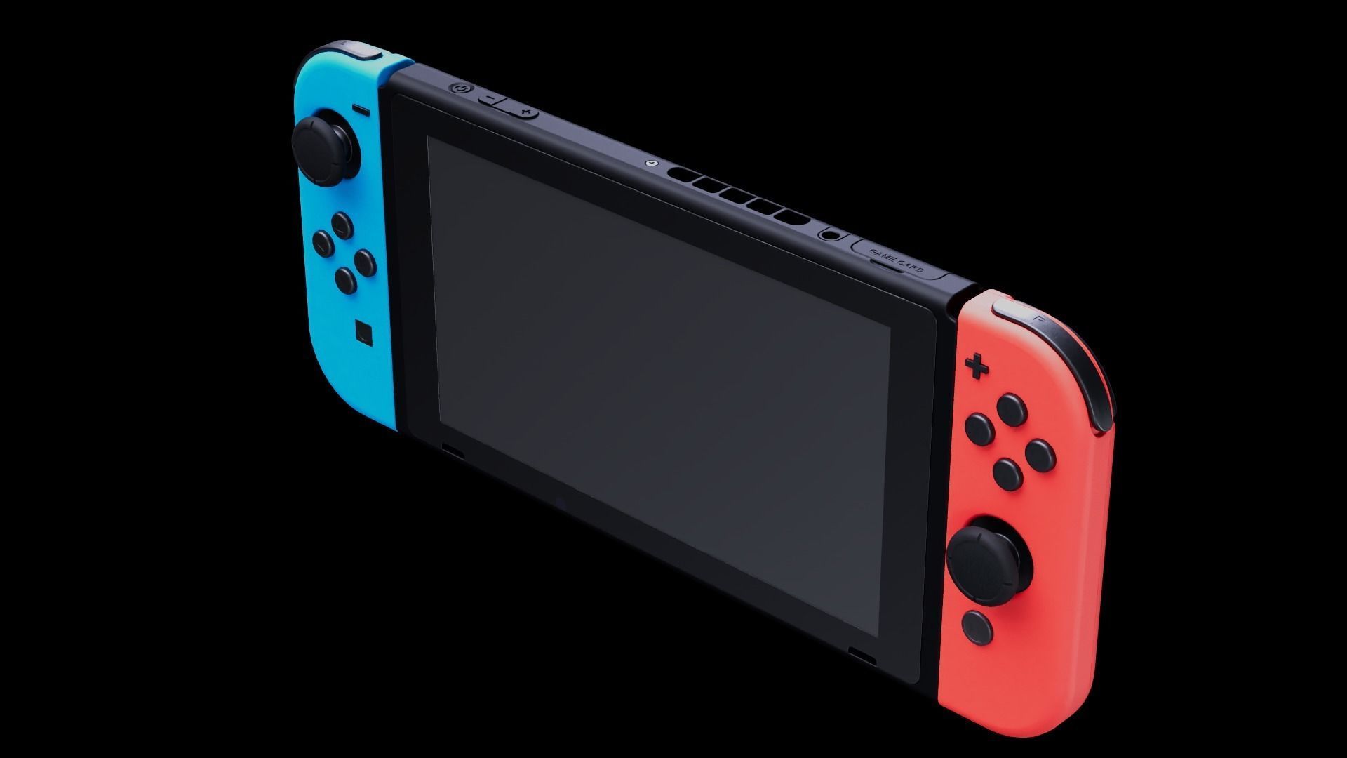 Switch game machine 3D model_2