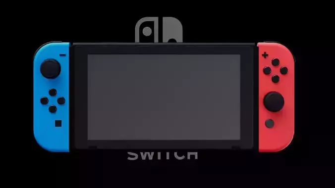 Switch game machine 3D model
