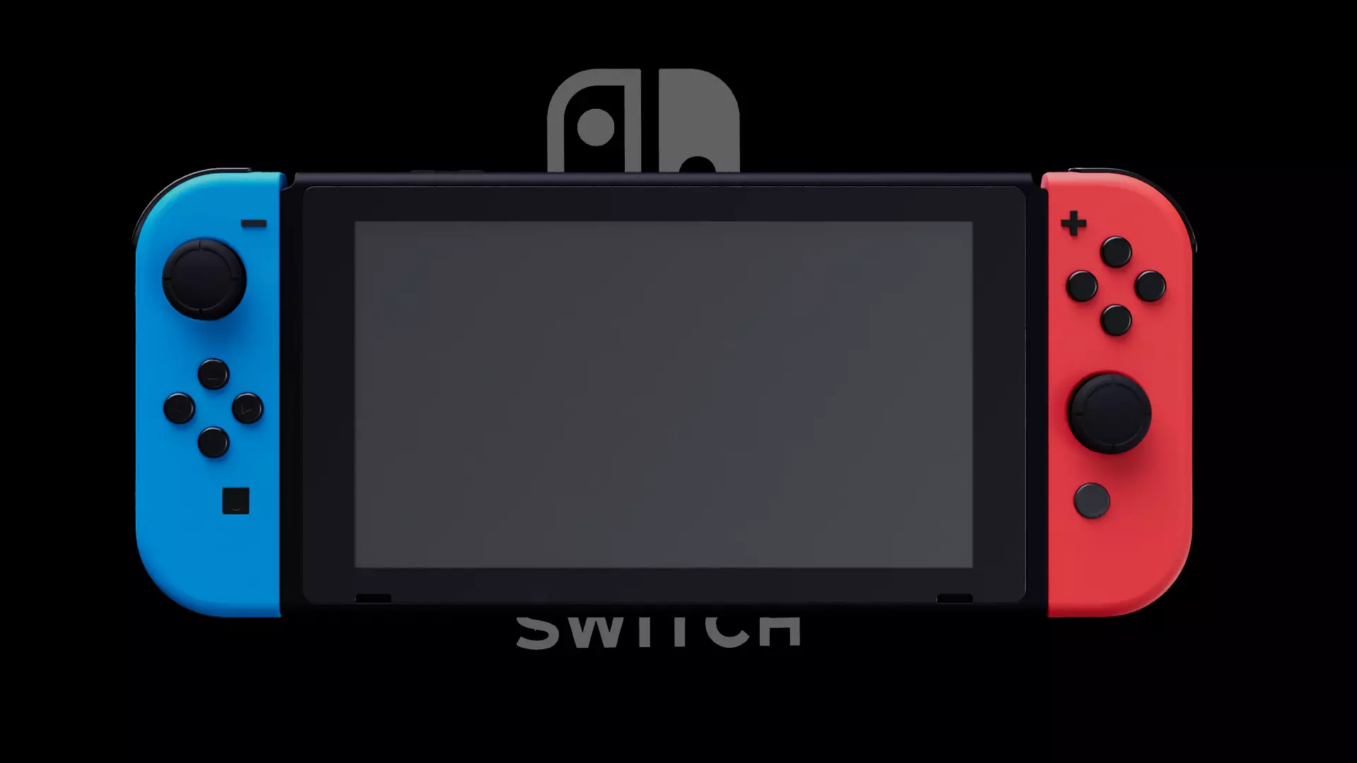 Switch game machine 3D model_0