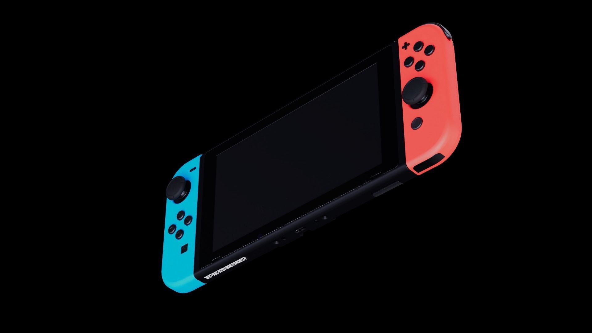 Switch game machine 3D model_4