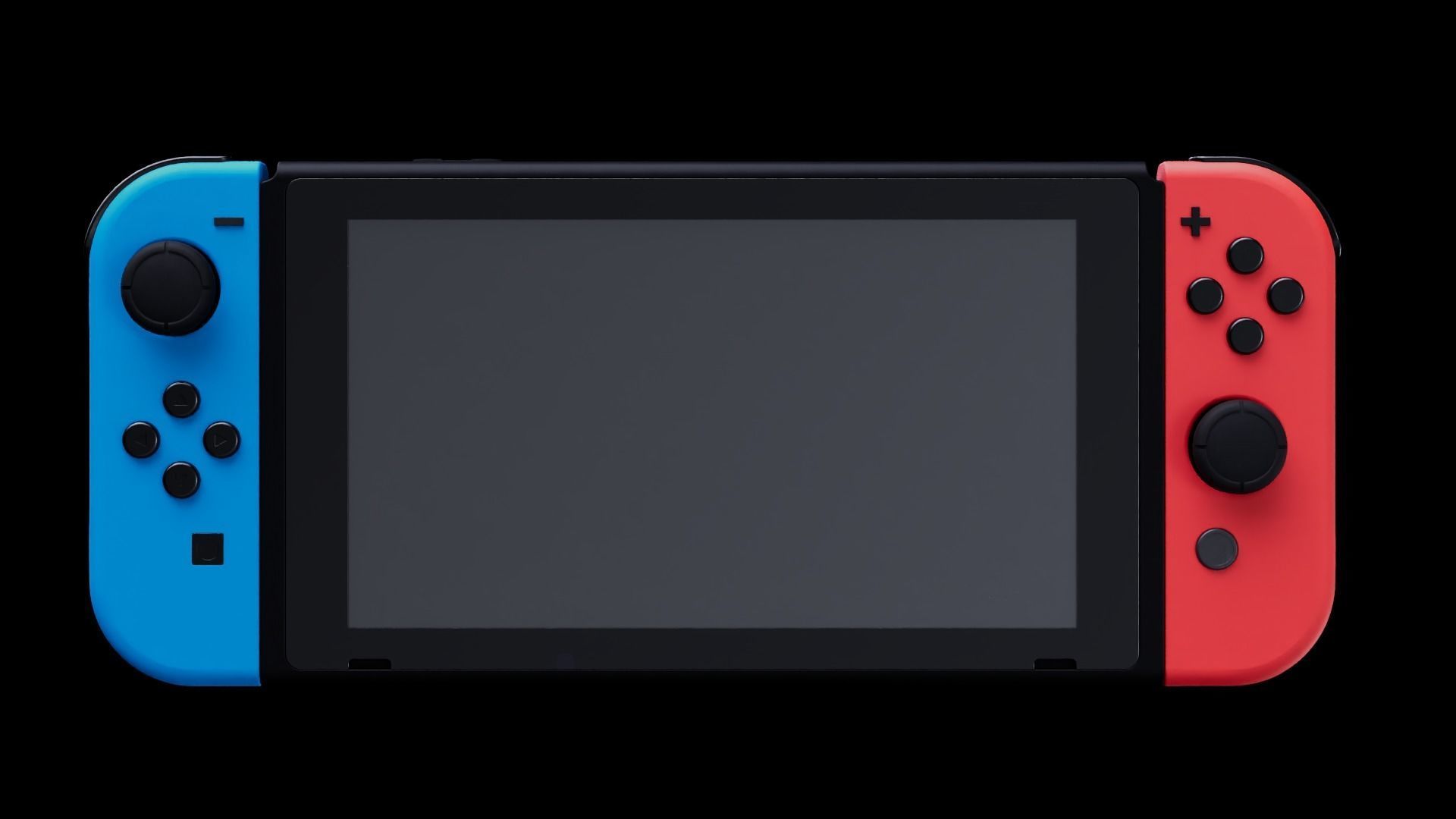 Switch game machine 3D model_1