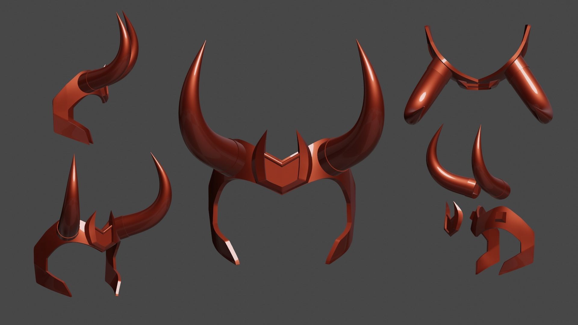 Crown Loki series version 3D print model_4