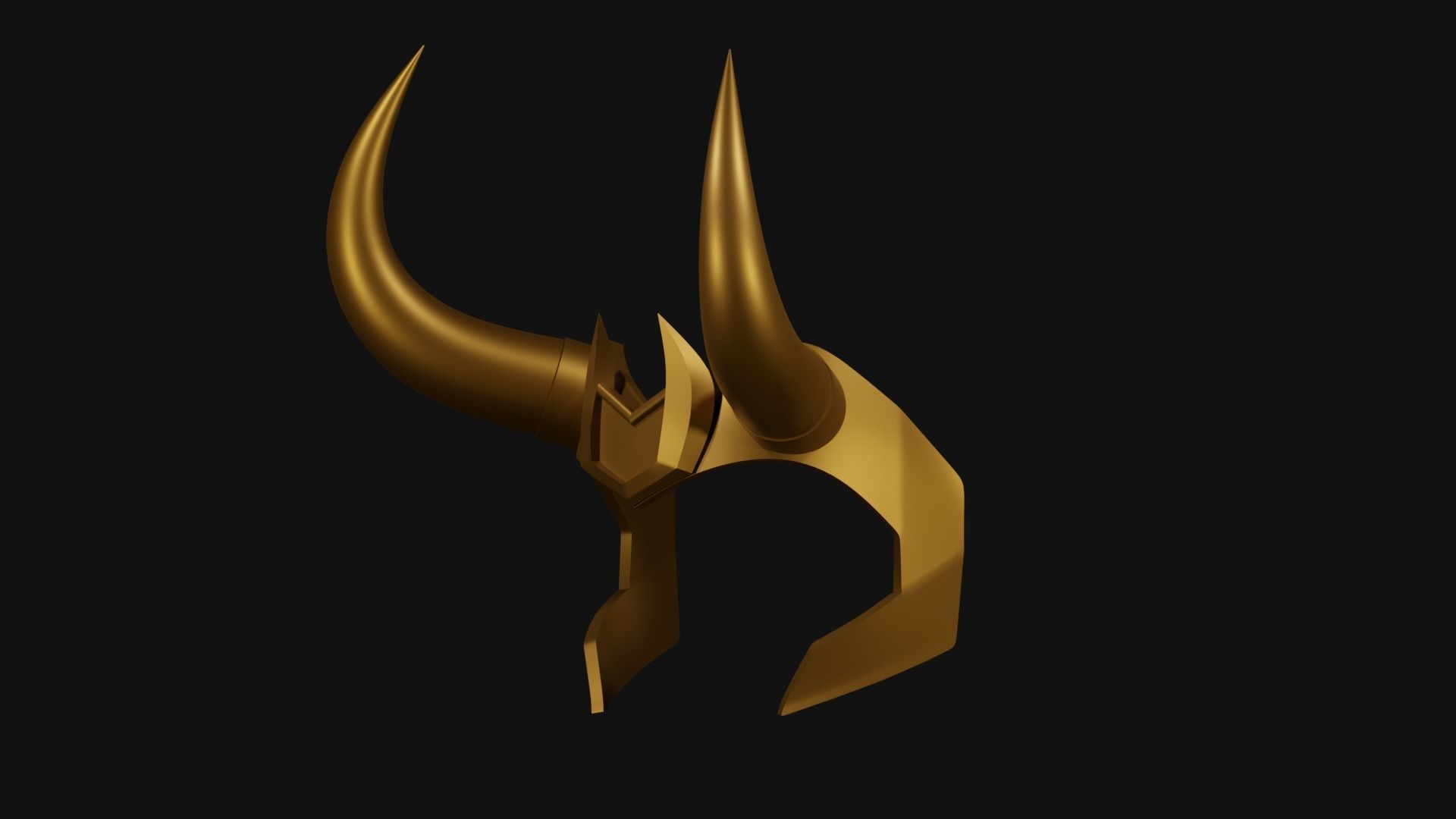 Crown Loki series version 3D print model_1