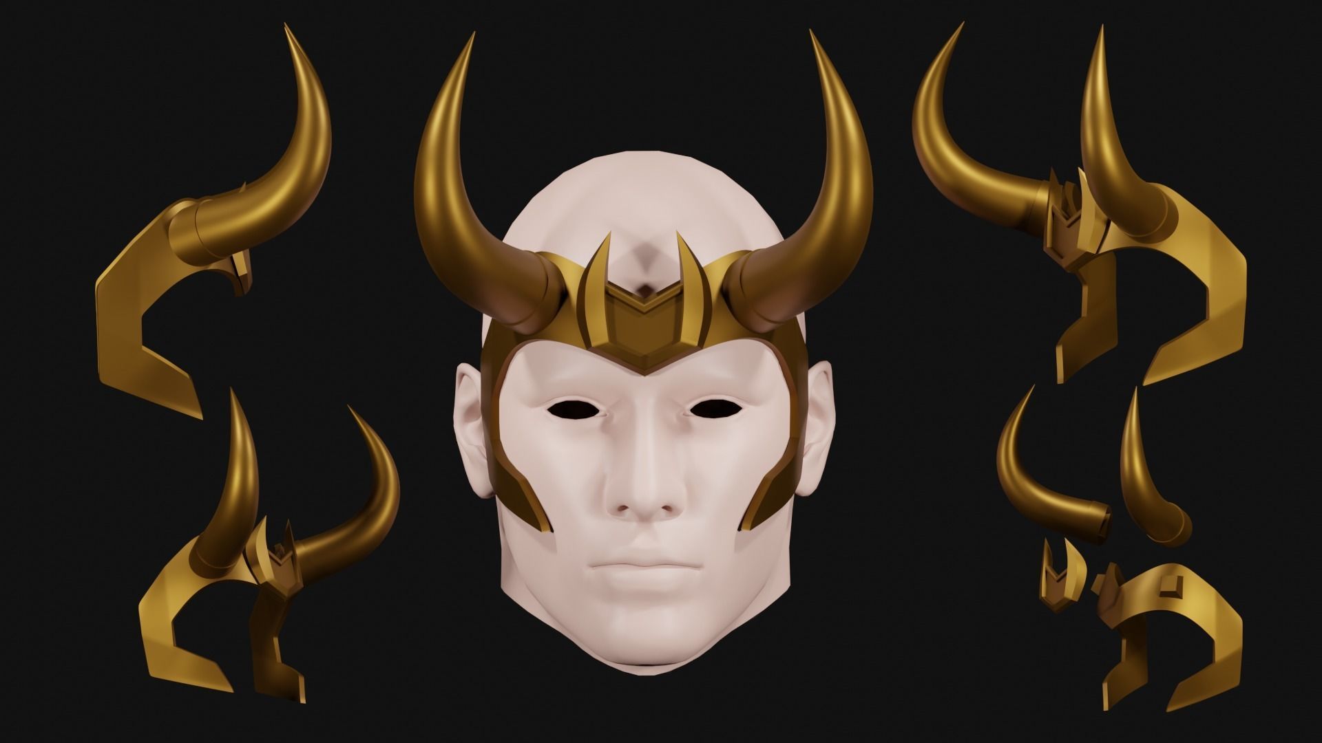 Crown Loki series version 3D print model_2