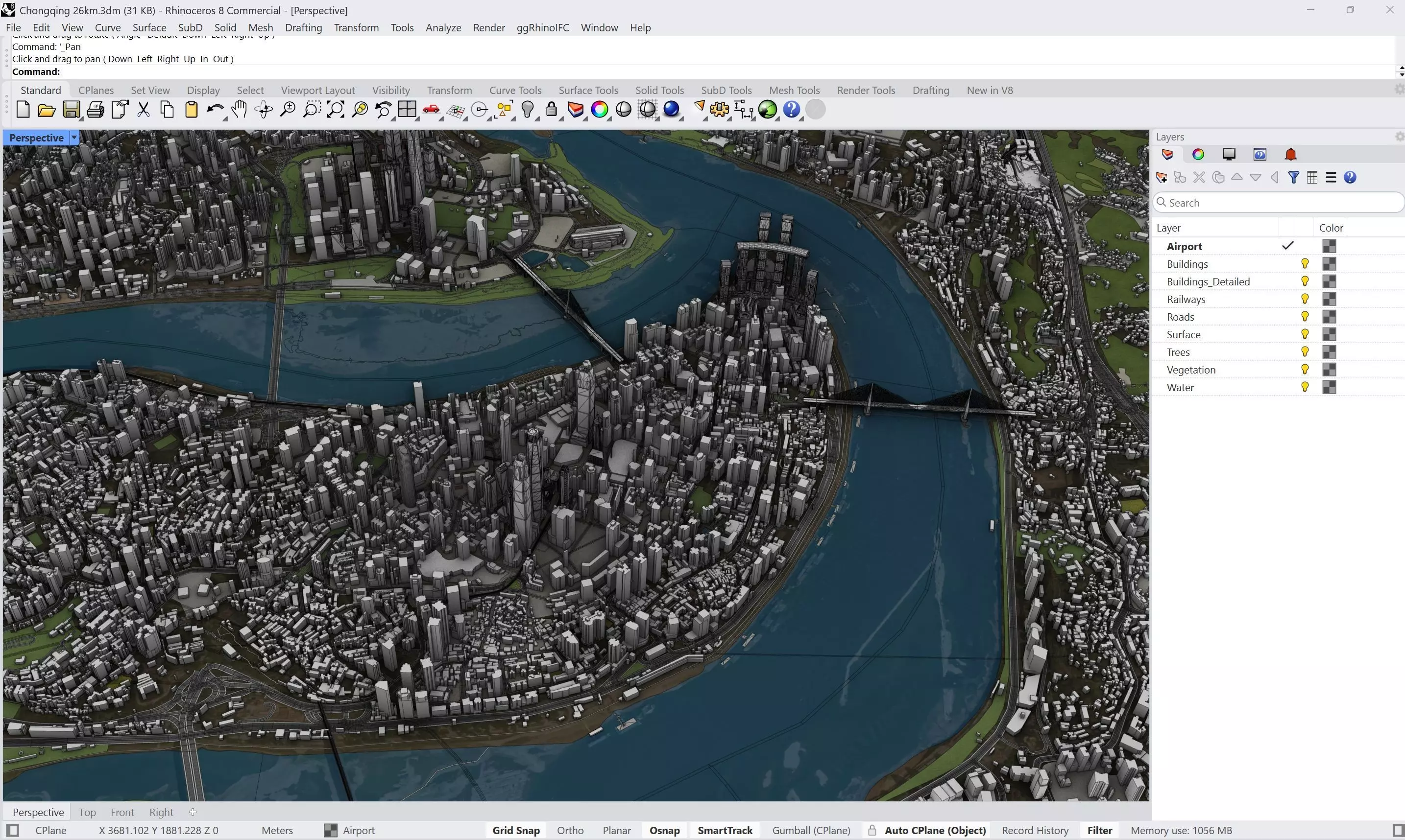 Chongqing - 3D City Model Low-poly 3D model_14