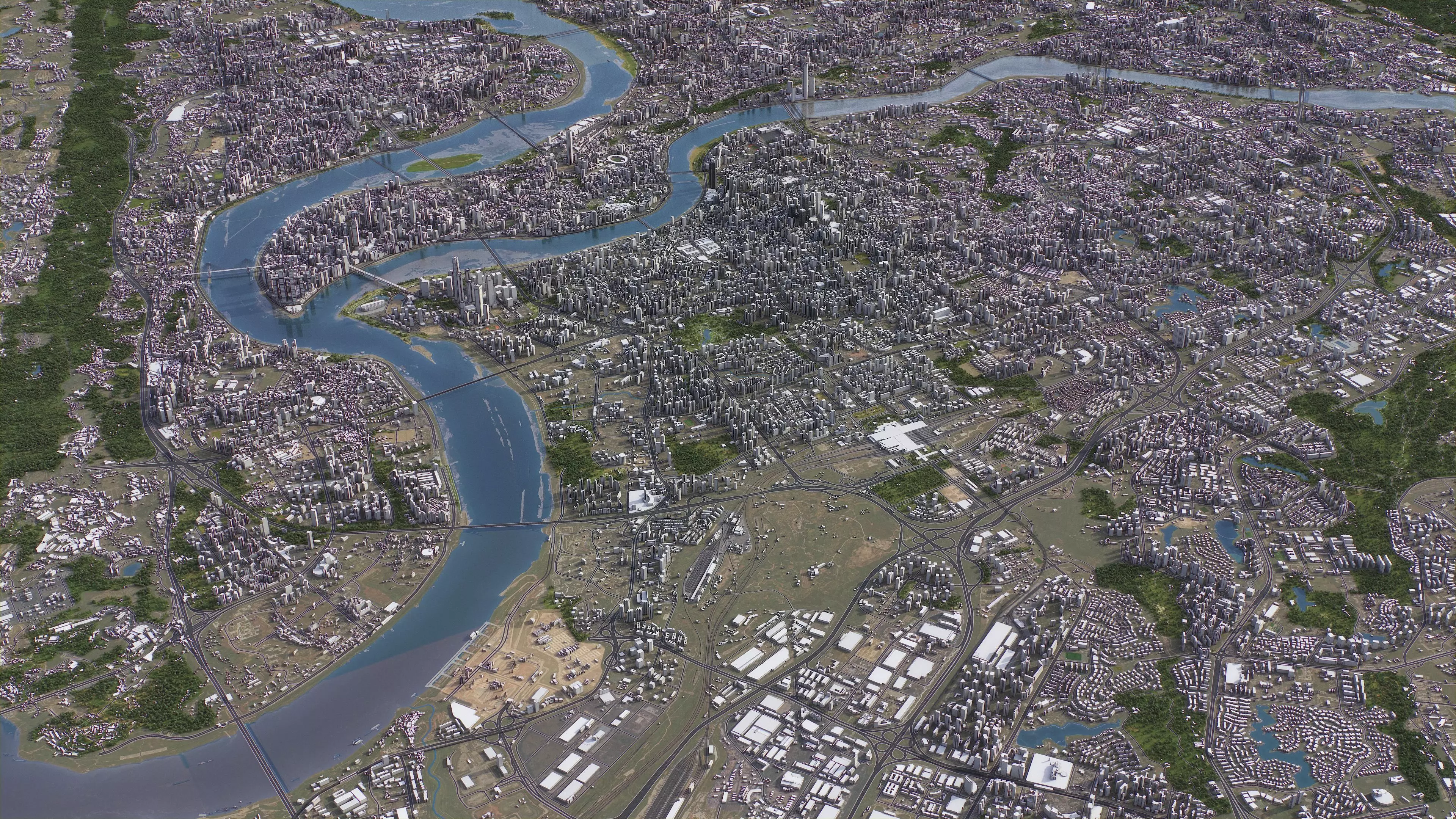 Chongqing - 3D City Model Low-poly 3D model_12