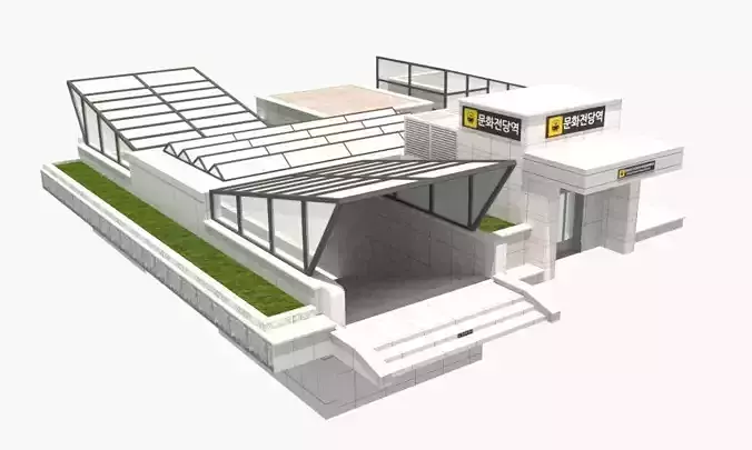 The subway station of Munhwajeondang in Gwang-ju