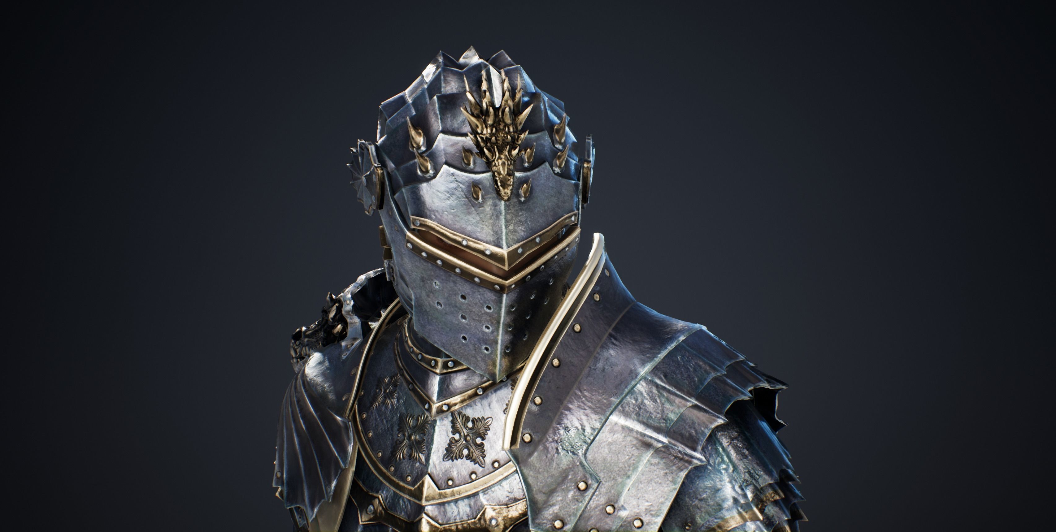 Black Knight Low-poly 3D model_26