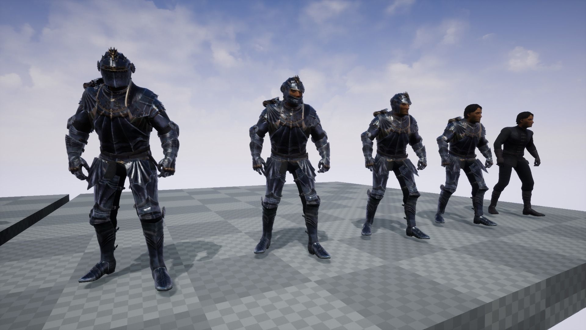 Black Knight Low-poly 3D model_39