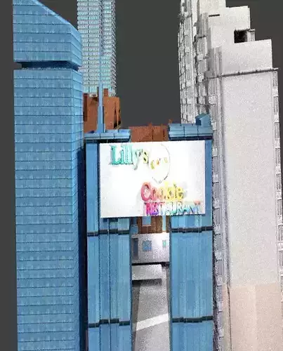 Street skyscraper in hong kong