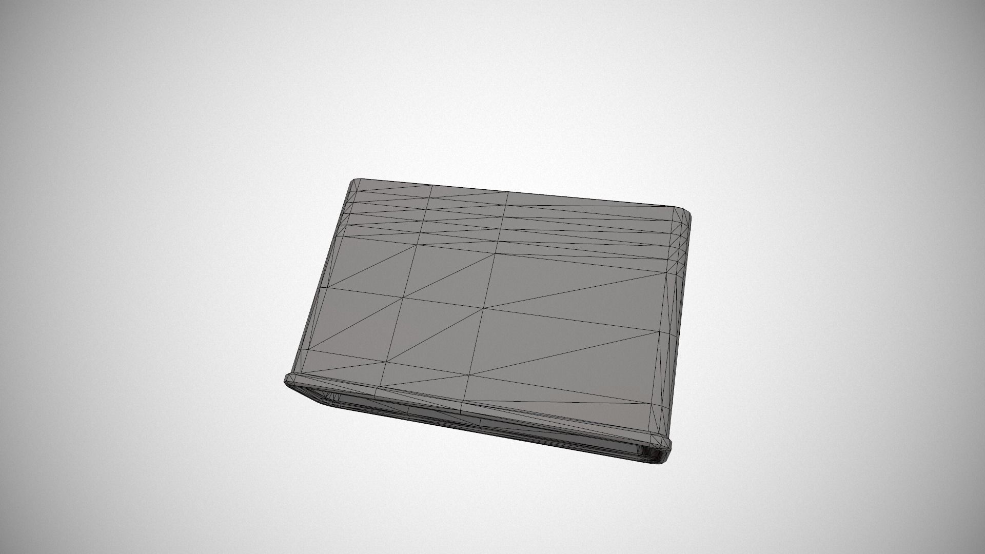 Blue Stylized Digital Alarm Clock Low-poly 3D model_25