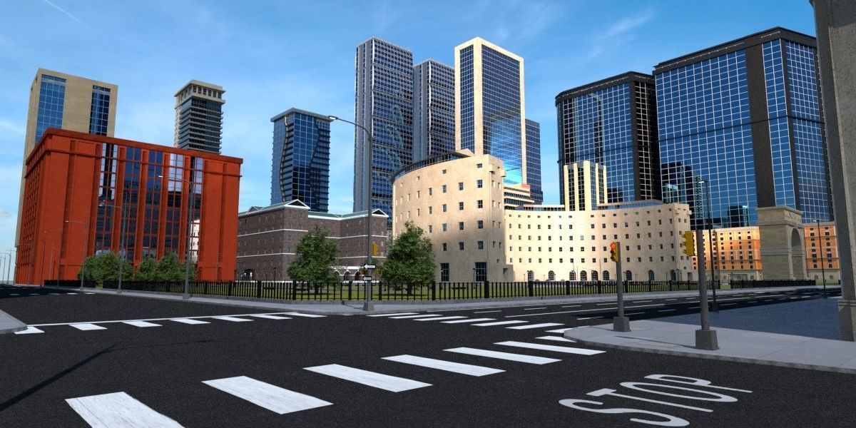 The City with 3D model_6