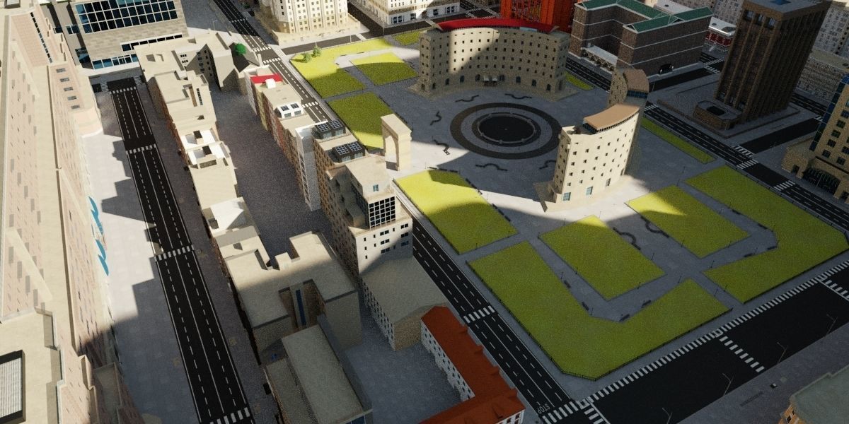 The City with 3D model_12