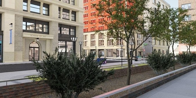 The City with 3D model 5
