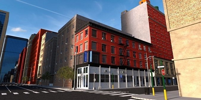 The City with 3D model 3