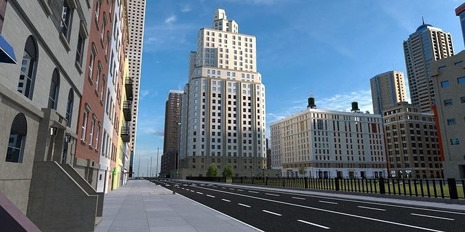The City with 3D model 2