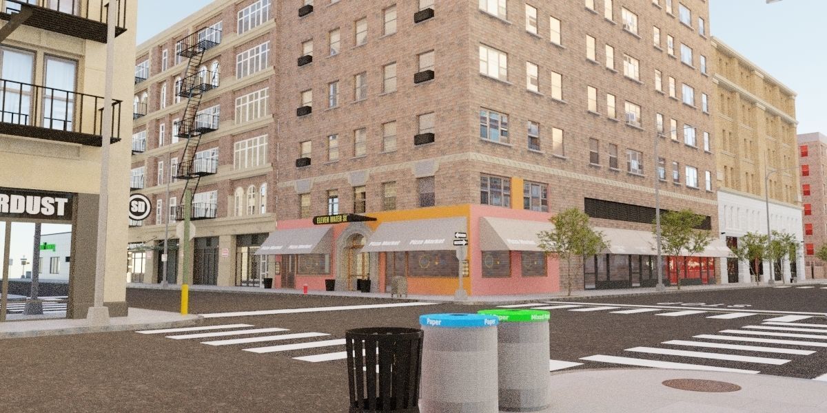 The City with 3D model_14