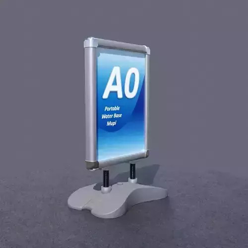 A0 portable water base mupi