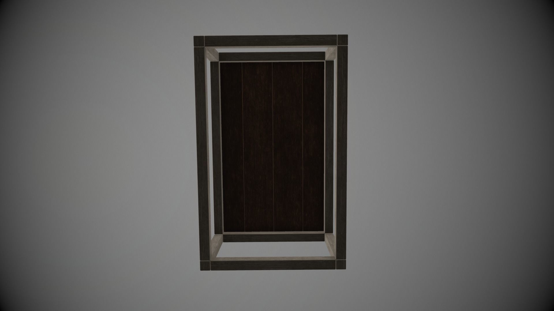 Industrial coffe table Low-poly 3D model_6