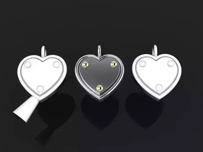 Dainty Heart ID Pendant Necklace