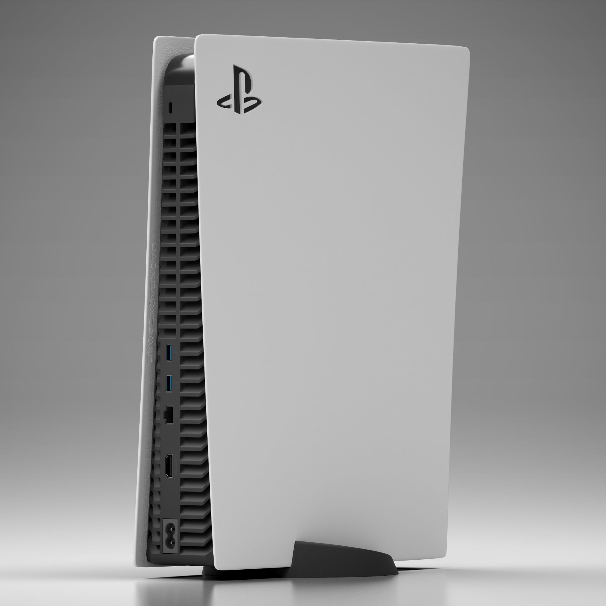 PS5 Console 3D model_5