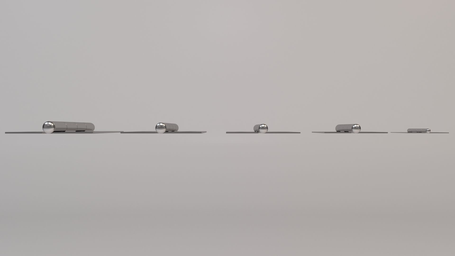 Hinge stainless steel door hinges Low-poly 3D model_3