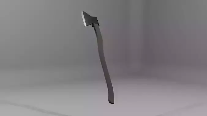 Low-poly axe