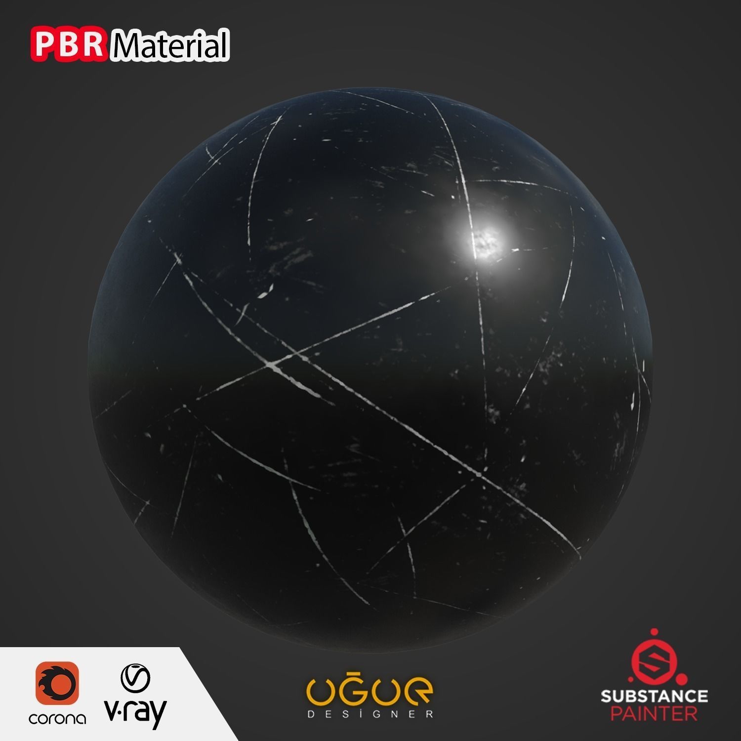 Marble PBR Material Texture_1